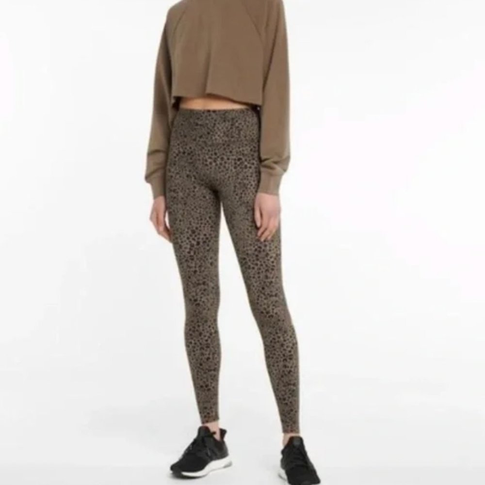 Alo Yoga Vapor Leopard High Waisted Leggings L